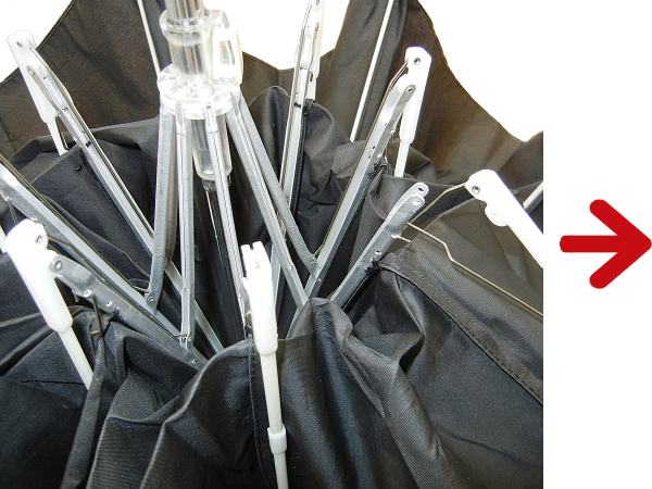 傘の修理 親骨折れ